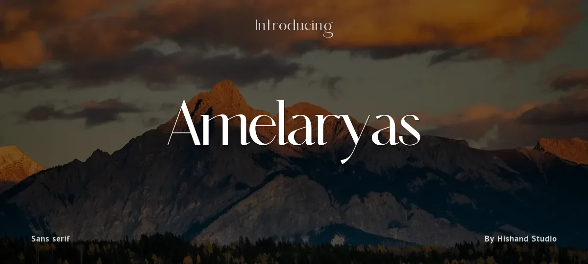 Amelaryas font preview