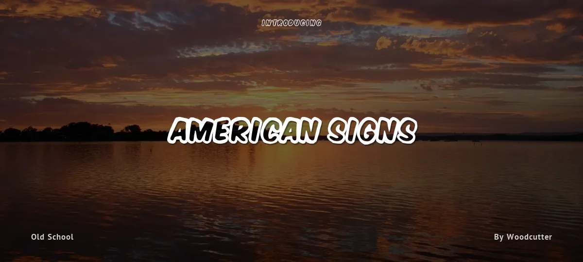 American Signs font preview