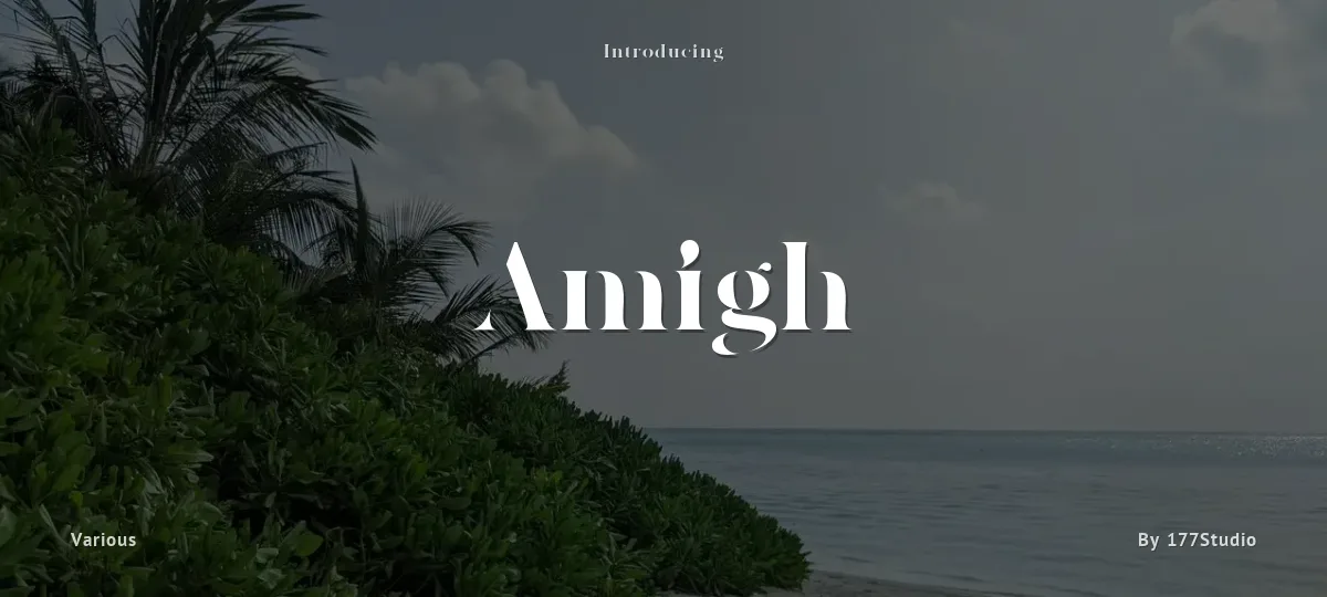 Amigh font preview