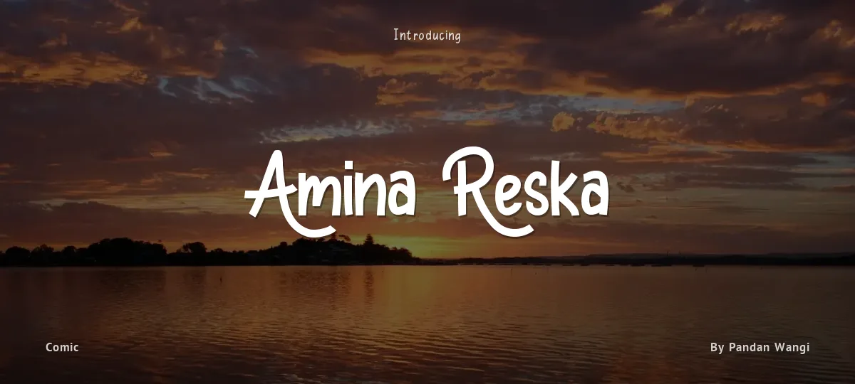 Amina Reska font preview