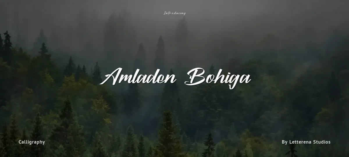 Amladen Bohiga font preview