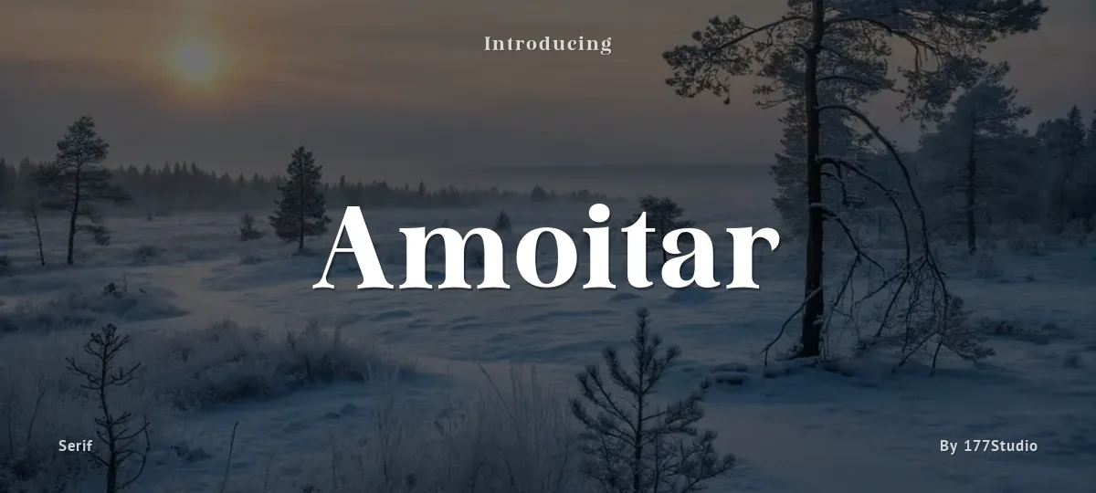 Amoitar font preview