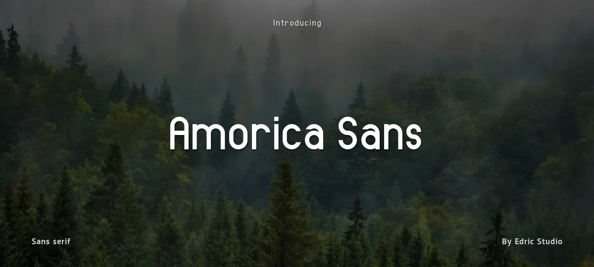 Amorica Sans font preview