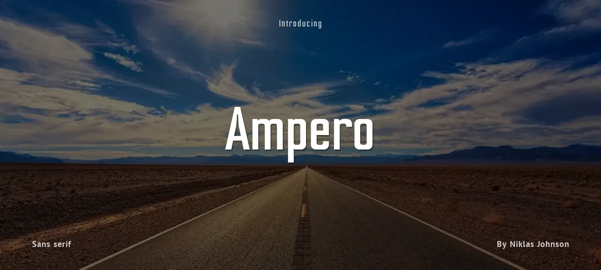 Ampero font preview
