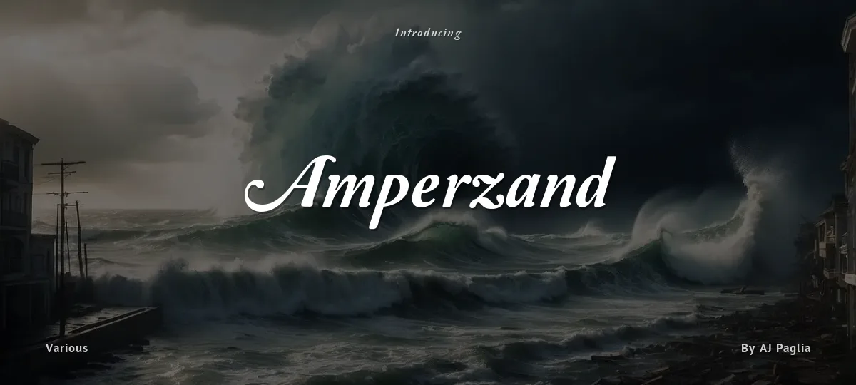 Amperzand font preview