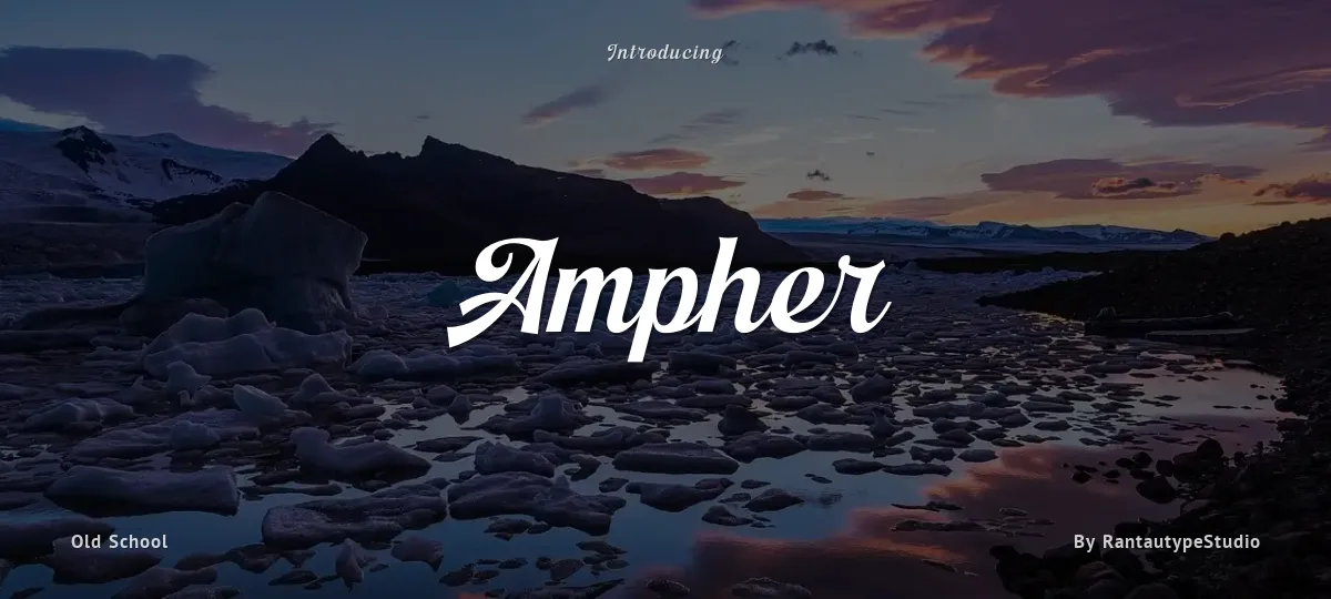 Ampher font preview
