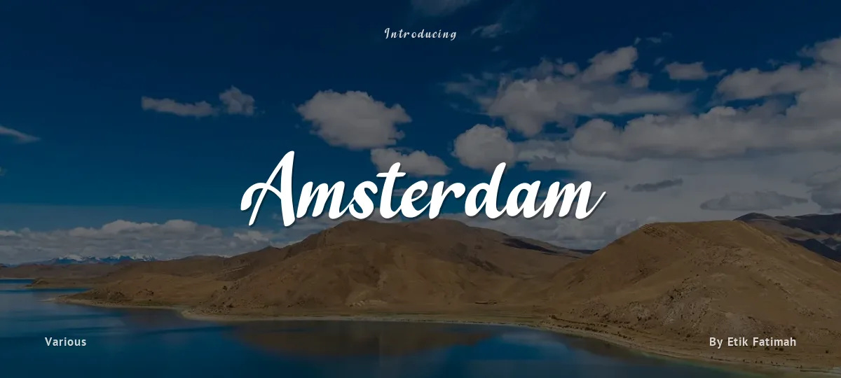 Amsterdam font preview