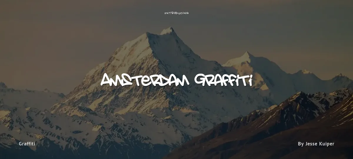 Amsterdam Graffiti font preview