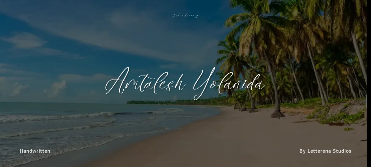Amtalesh Yolanida font preview