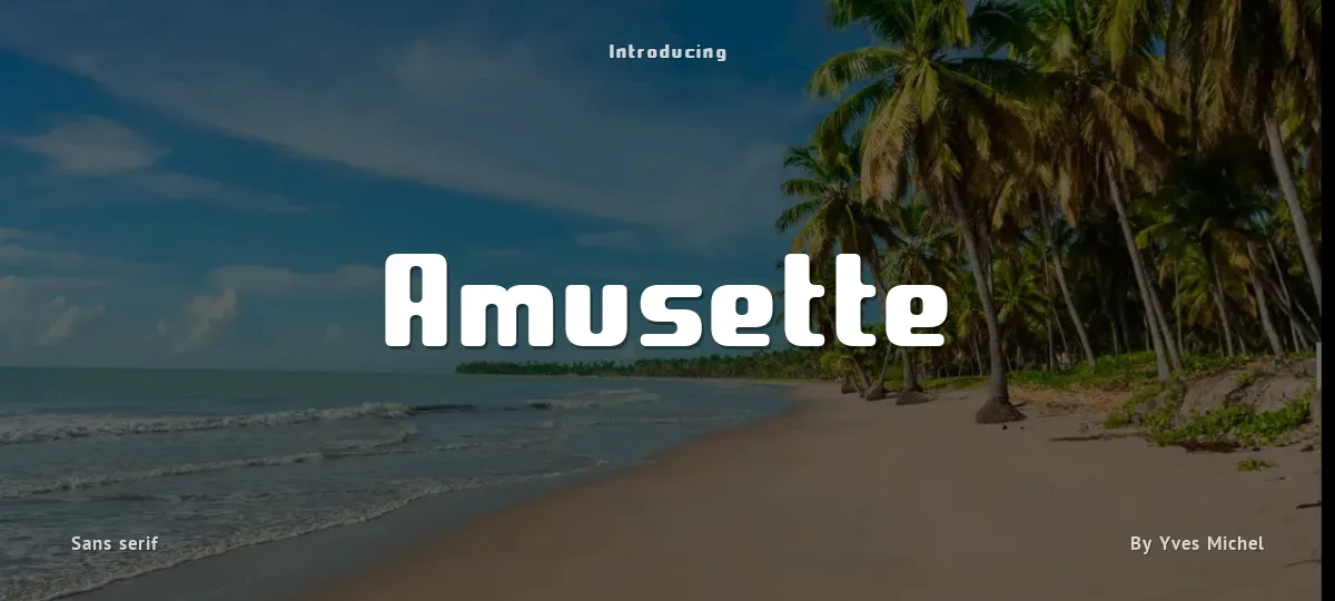Amusette font preview
