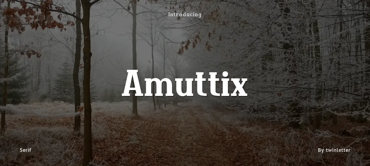 Amuttix font preview
