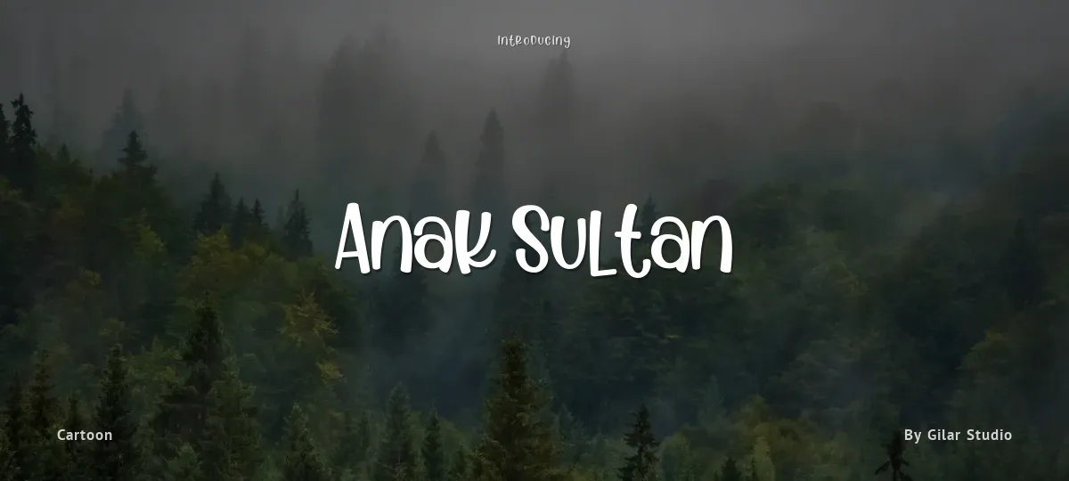 Anak Sultan font preview
