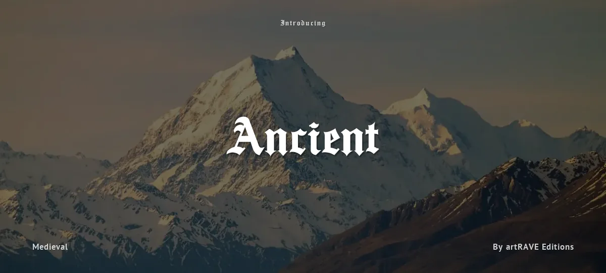 Ancient font preview