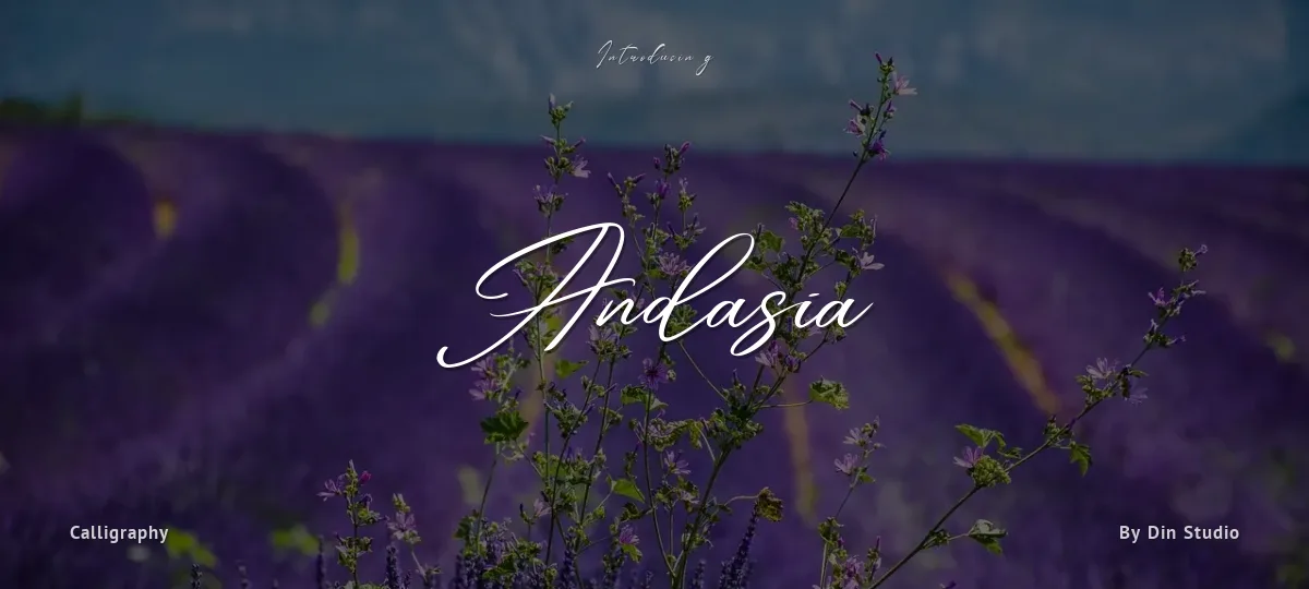 Andasia font preview