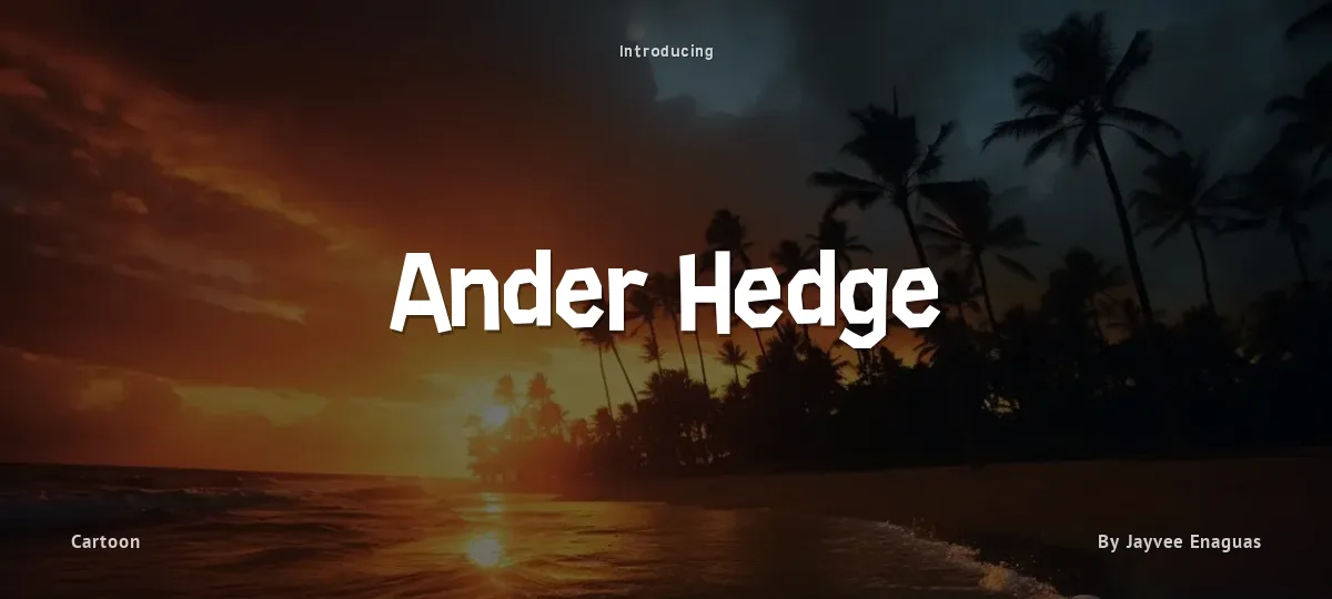 Ander Hedge font preview