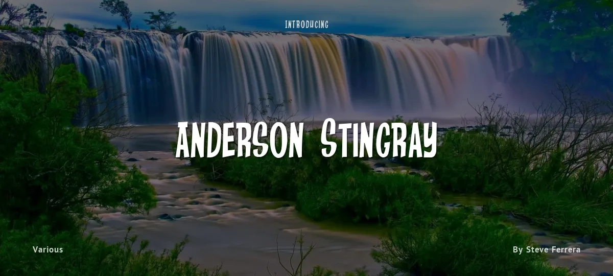 Anderson Stingray font preview