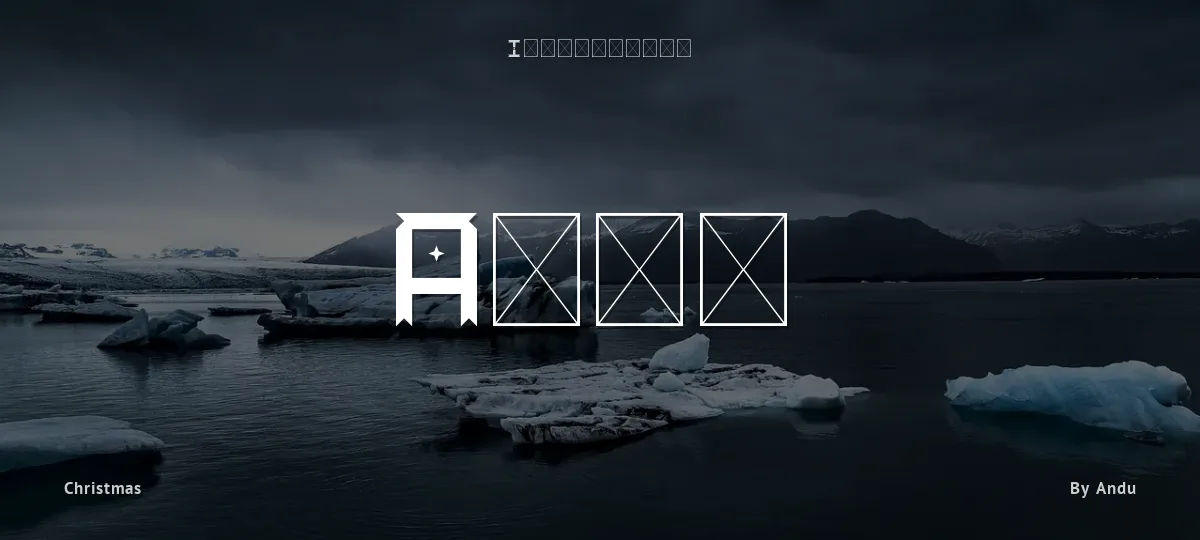 Andu font preview