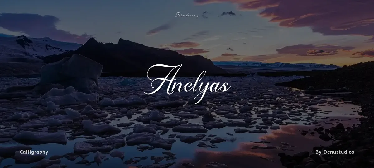 Anelyas font preview