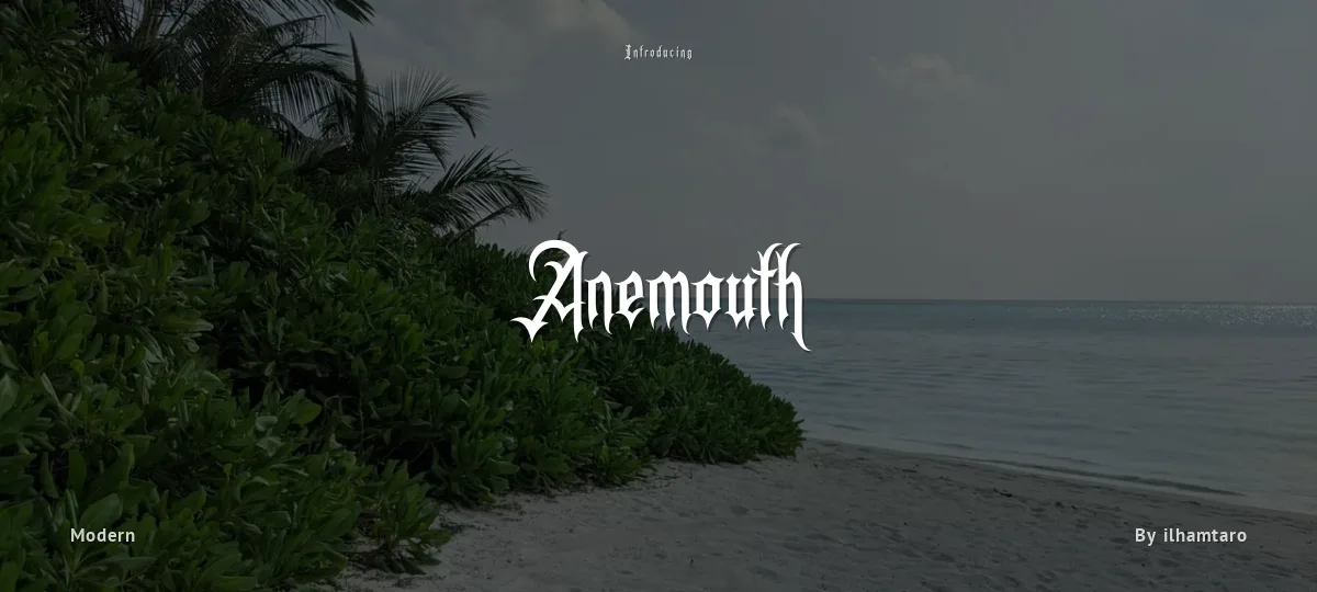 Anemouth font preview