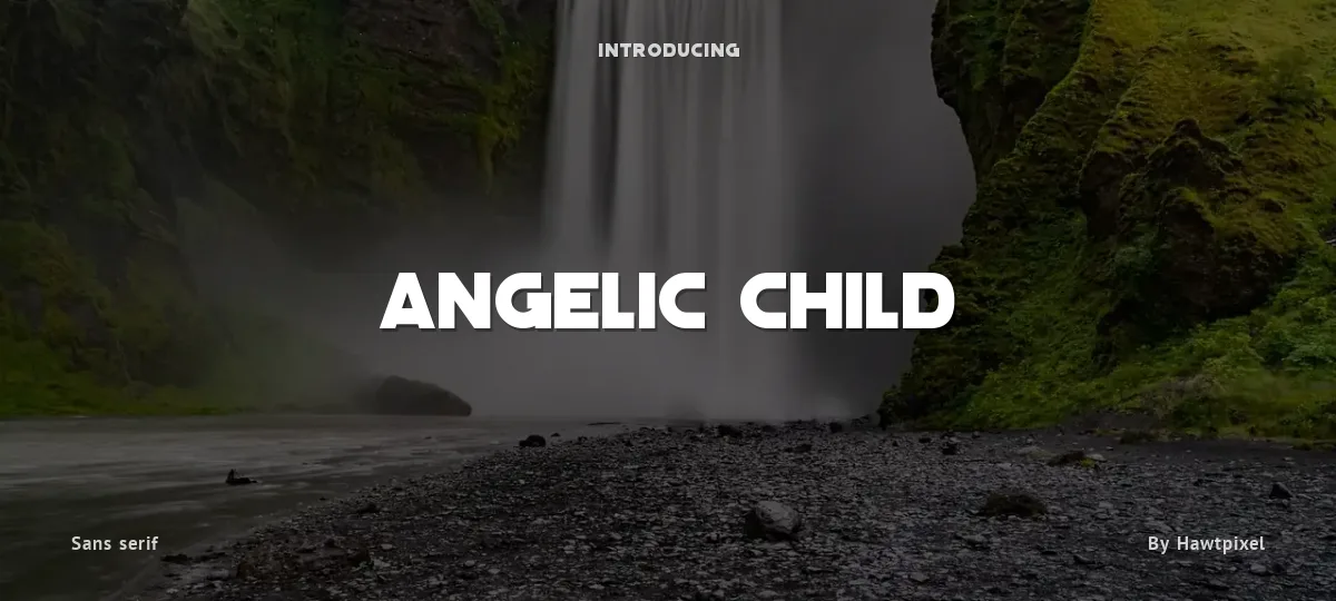 Angelic Child font preview
