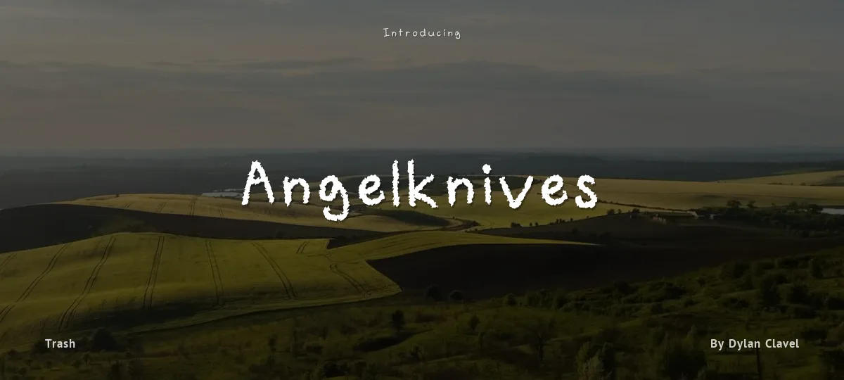 Angelknives font preview