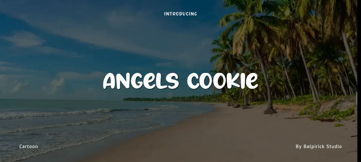 Angels Cookie font preview