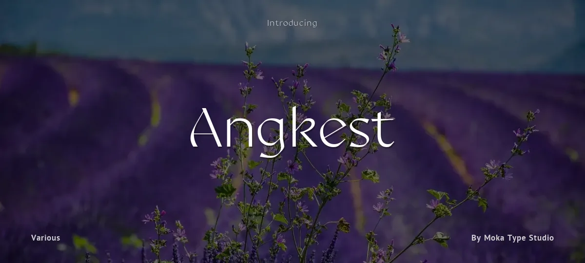 Angkest font preview