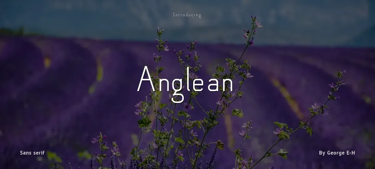 Anglean font preview