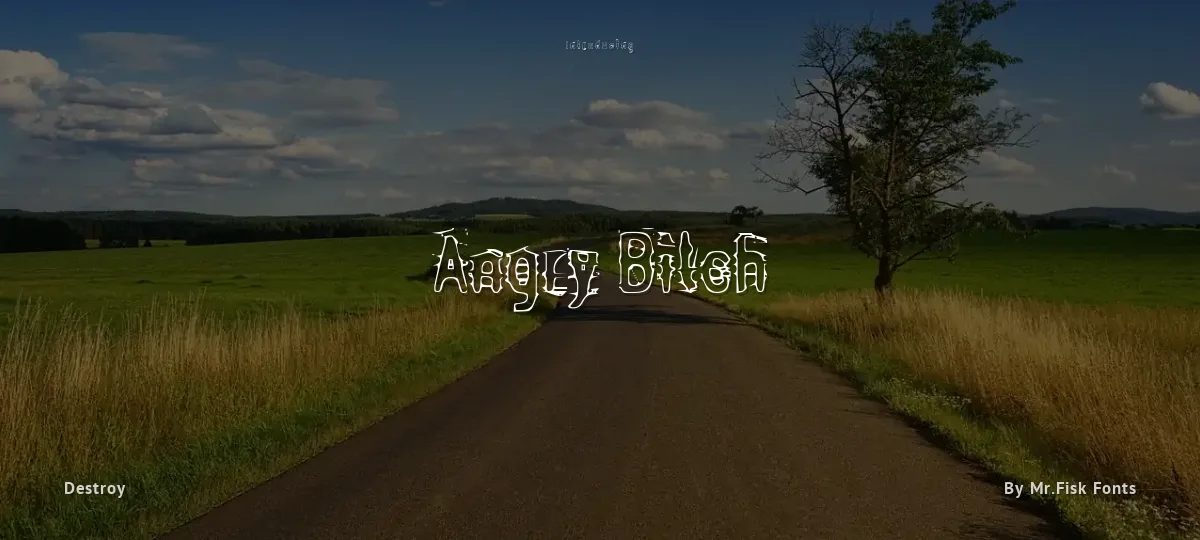 Angry Bitch font preview