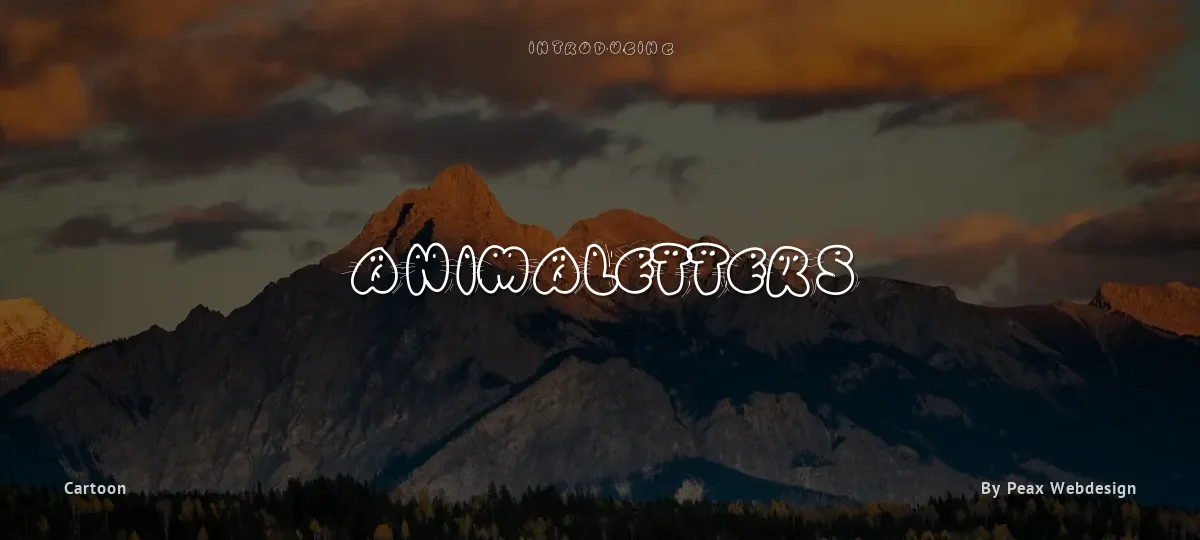 Animaletters font preview