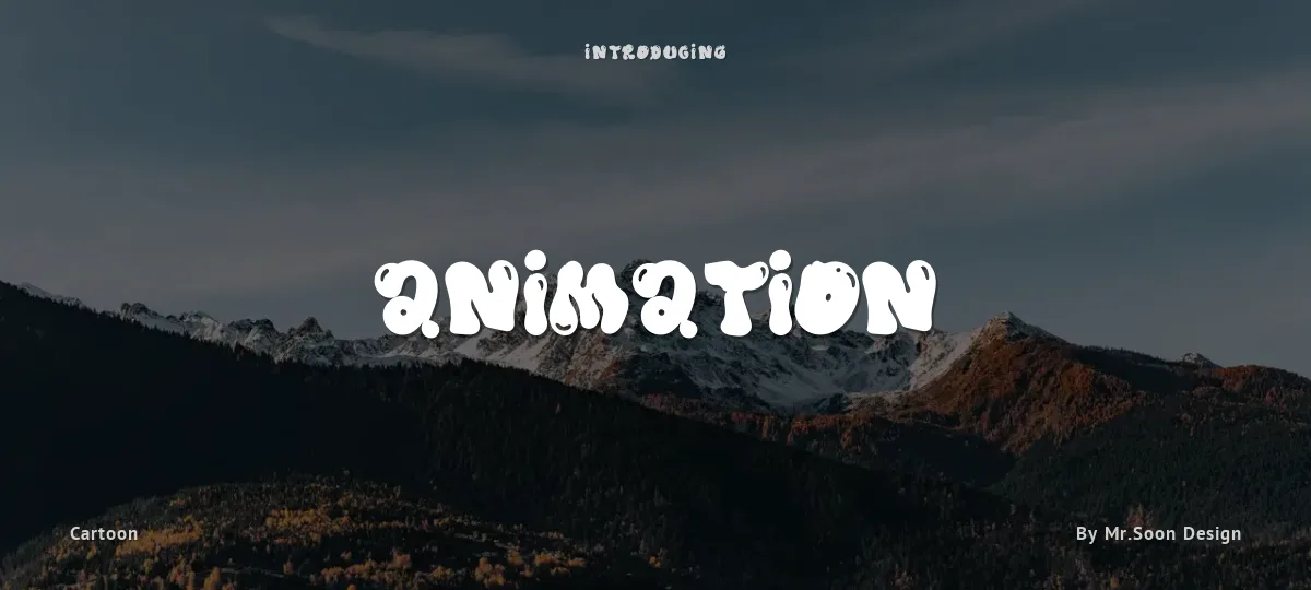 Animation font preview