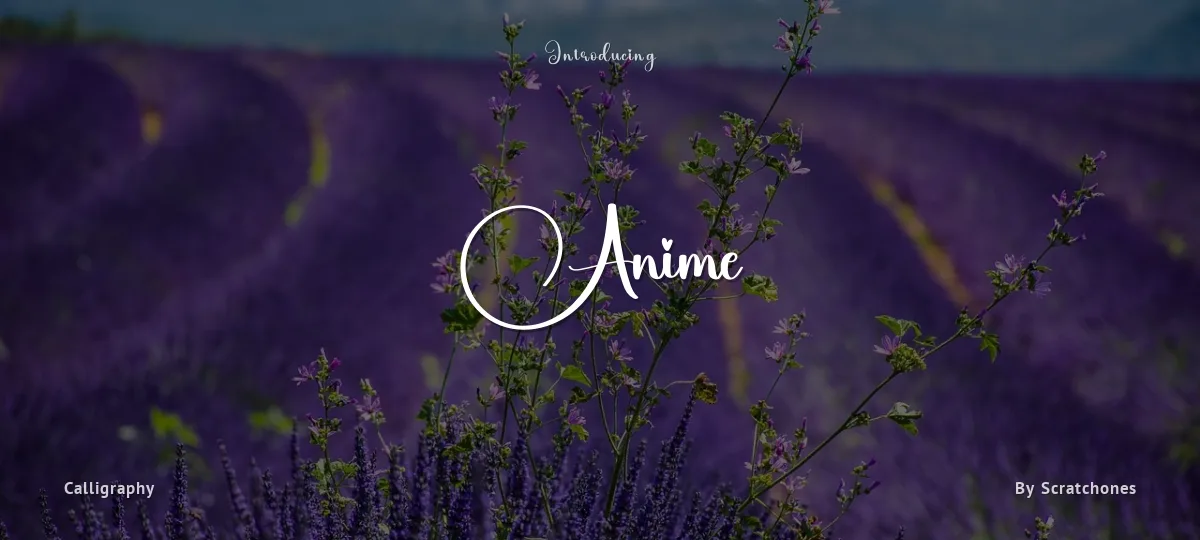Anime font preview