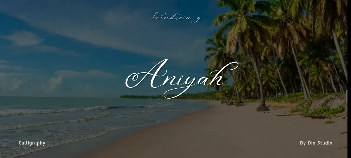 Aniyah font preview