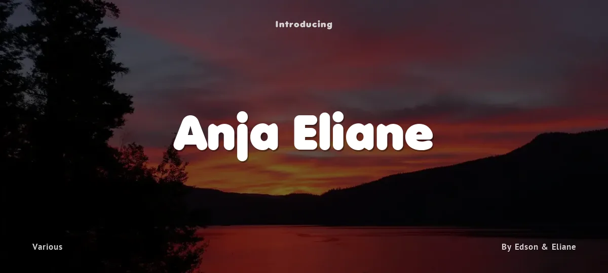 Anja Eliane font preview