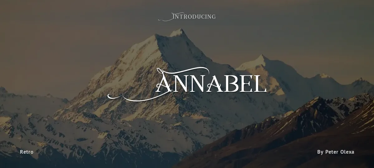 Annabel font preview