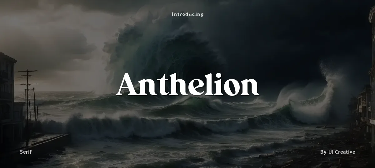 Anthelion font preview