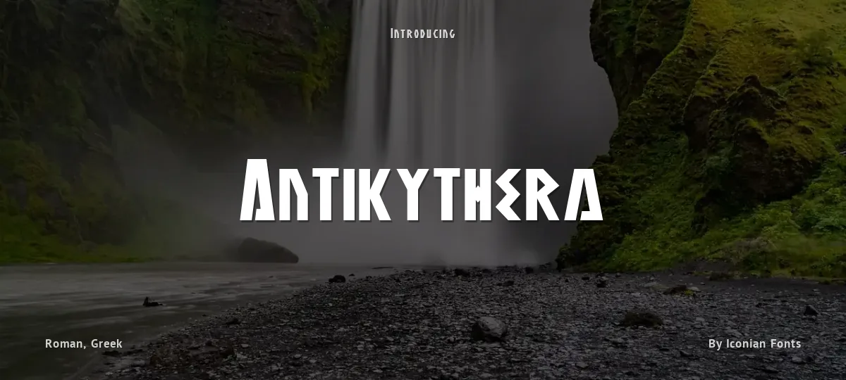 Antikythera font preview