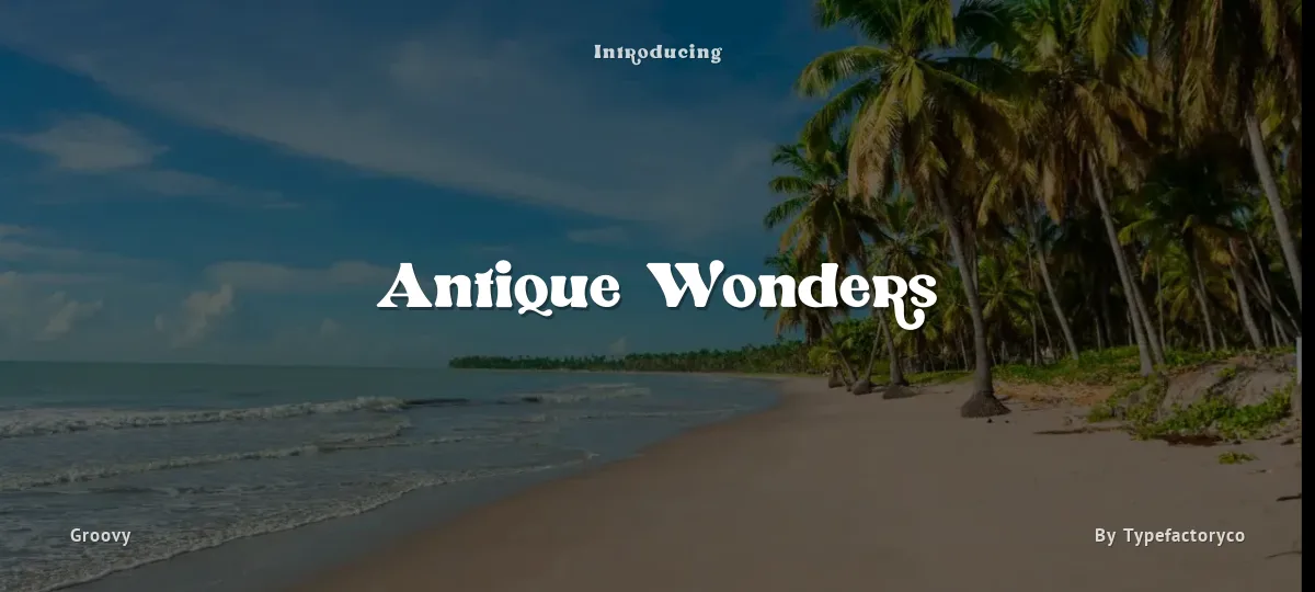 Antique Wonders font preview
