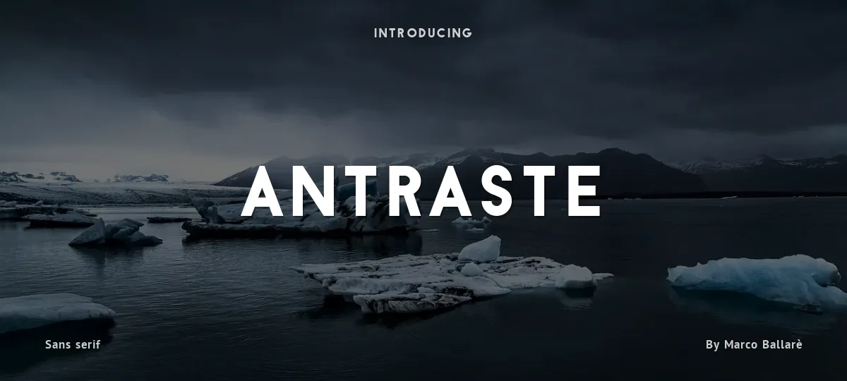 Antraste font preview
