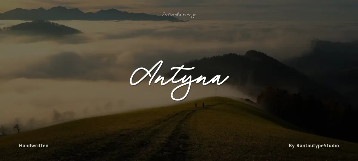 Antyna font preview