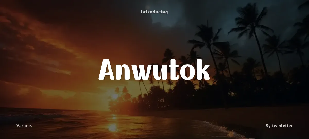 Anwutok font preview