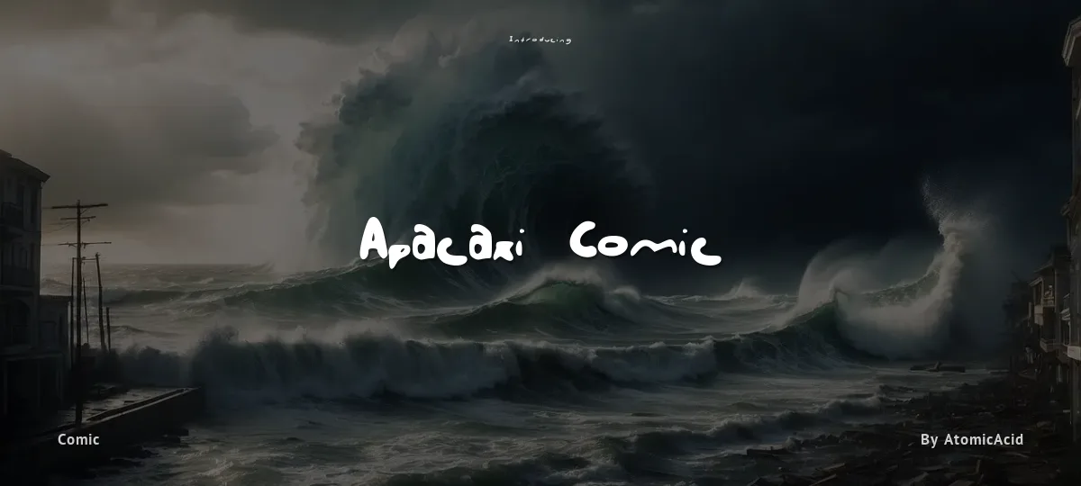 Apacaxi Comic font preview