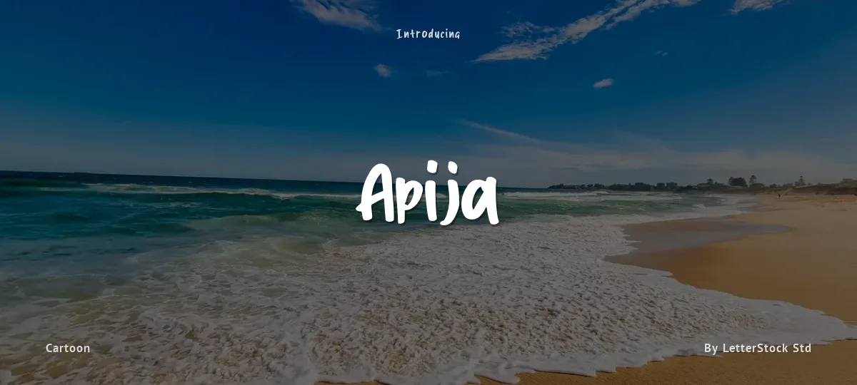 Apija font preview