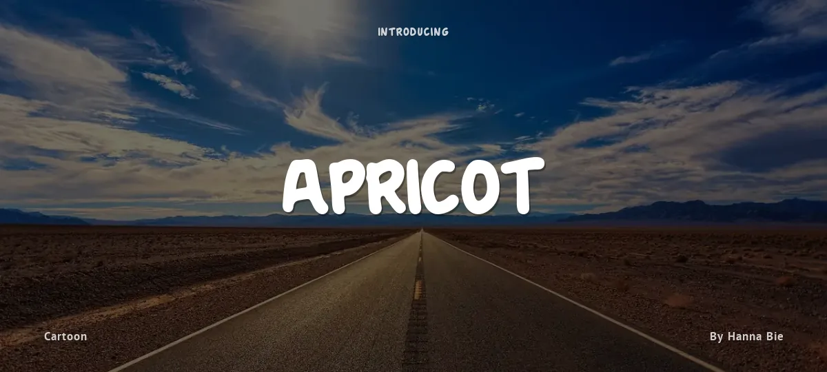 Apricot font preview