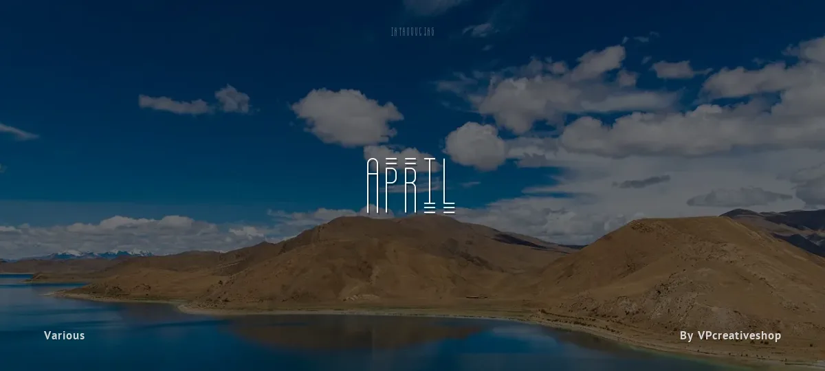 April font preview
