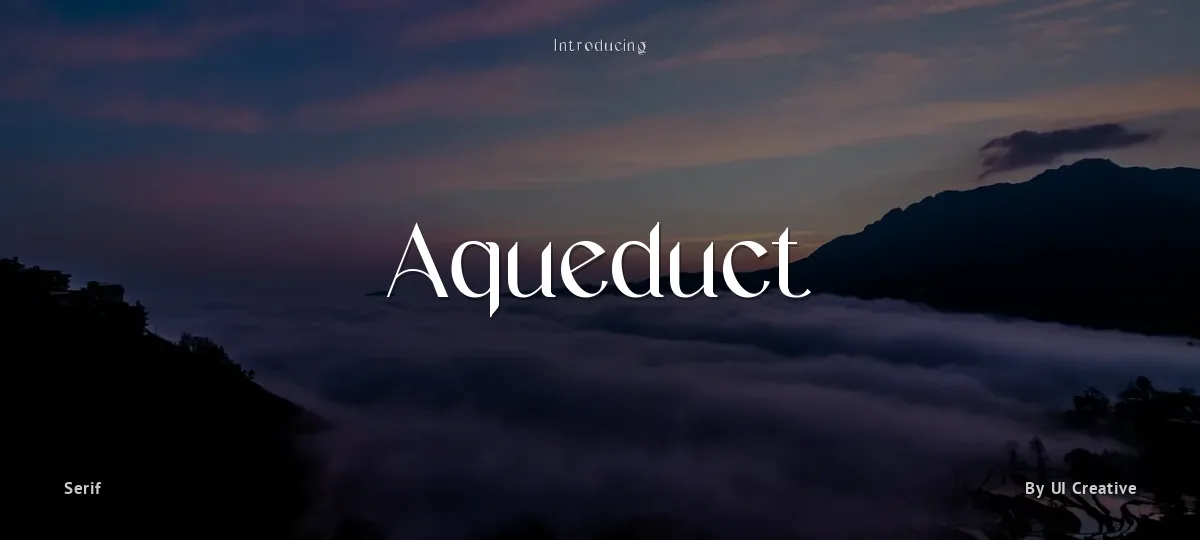 Aqueduct font preview