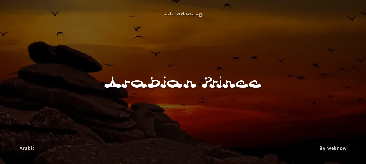 Arabian Prince font preview