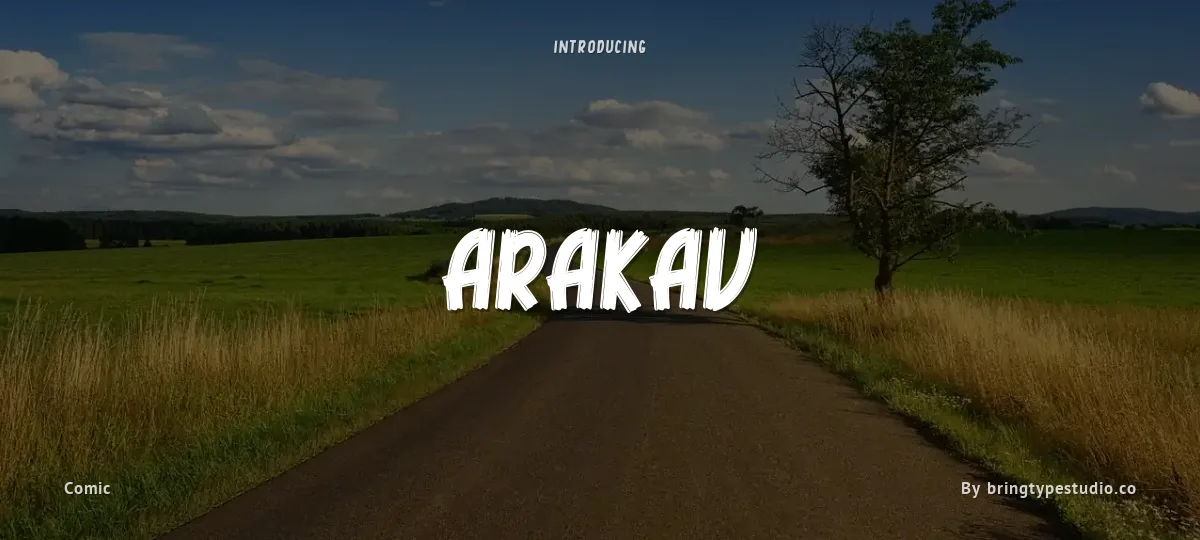Arakav font preview