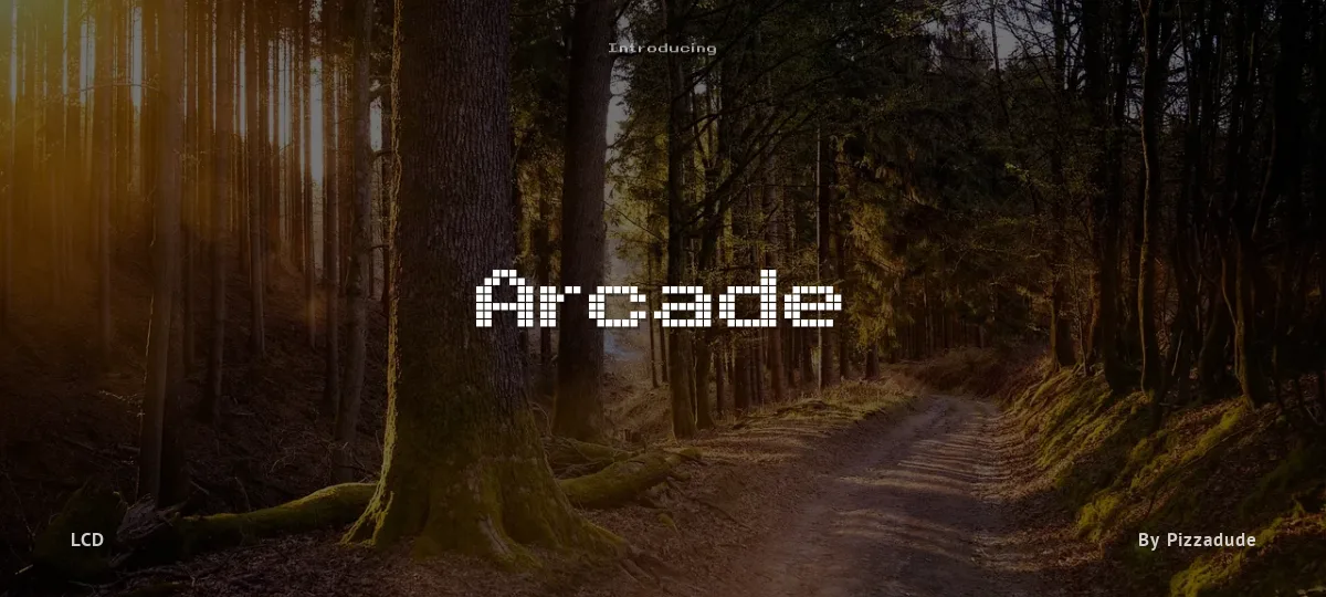 Arcade font preview
