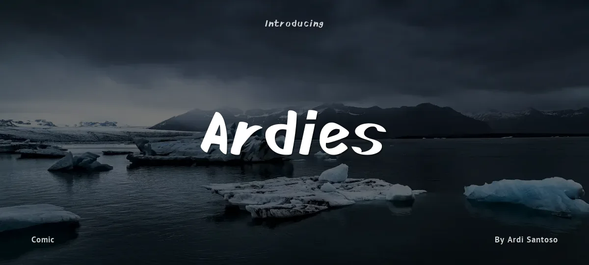 Ardies font preview